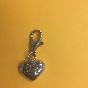 Joy charm for charm bracelet. Silver